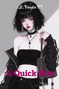 Bìa truyện A Quick Bite với hình ảnh ma cà rồng và con người