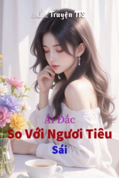 Bìa truyện "So Với Ngươi Tiêu Sái" với hình ảnh hai nhân vật chính thể hiện sự day dứt trong tình yêu.