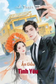 Bìa truyện "Ẩn Giấu Tình Yêu" với hình ảnh lãng mạn, thể hiện tình yêu thầm kín.
