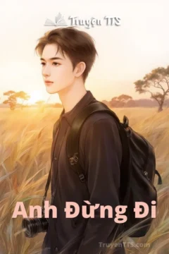 Bìa truyện "Anh Đừng Đi" với hình ảnh cô gái trẻ đang suy tư.