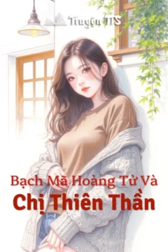 Bìa truyện "Chị Thiên Thần" với hình ảnh cô gái và chàng trai