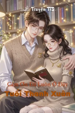 Bìa truyện Tuổi Thanh Xuân với hình ảnh đôi bạn trẻ trong không gian hiện đại.