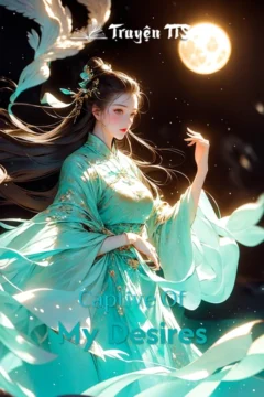 Bìa truyện "Captive Of My Desires" với hình ảnh lãng mạn, gợi cảm theo phong cách phương Tây.