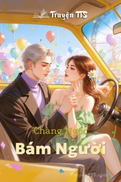 Bìa truyện Chàng Ngốc Bám Người với hình ảnh hai nhân vật chính.