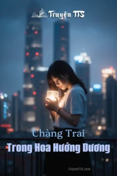 Bìa truyện Chàng Trai Trong Hoa Hướng Dương với hình ảnh cô gái và chàng trai dưới ánh nắng vàng rực rỡ.