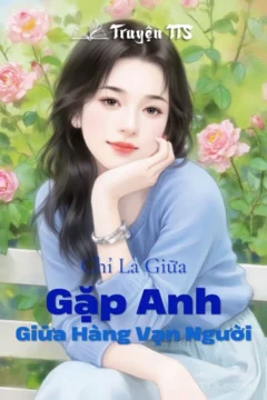 Bìa truyện Gặp Anh Giữa Hàng Vạn Người với hình ảnh hai người nhìn nhau giữa đám đông.