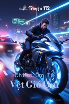 Bìa truyện "Chiếc Ôm Từ Vệt Gió Quỉ" với hình ảnh ẩn dụ về gió và sự bí ẩn.
