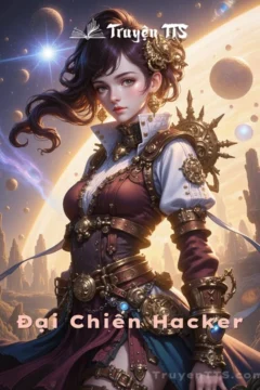 Ảnh bìa tiểu thuyết Đại Chiến Hacker của tác giả Cory Doctorow, hình ảnh minh họa về thế giới công nghệ và hacker.