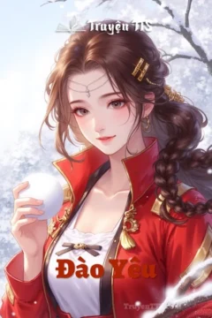 Bìa truyện Đào Yêu với hình ảnh môn chủ võ lâm và yêu tinh hoa đào