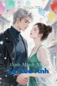 Bìa truyện Định Mệnh Nhóc Là Của Anh với hình ảnh hai nhân vật chính Hạ Diệu Phương và Âu Khắc Huy.