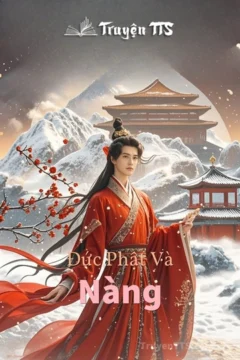 Bìa truyện Đức Phật và nàng, minh họa mối tình vượt thời gian.