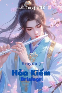 Bìa sách Eragon 3: Hỏa Kiếm với hình ảnh Eragon cưỡi rồng hoặc thanh kiếm lửa huyền thoại.