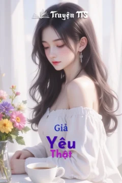 Bìa truyện Giả Yêu Thật với hình ảnh cặp đôi trong bối cảnh hiện đại.