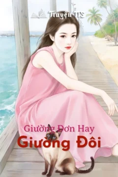 Bìa truyện Giường Đôi với hình ảnh hai nhân vật chính.