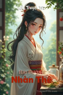 Bìa truyện Hải Đường Nhàn Thê với hình ảnh người phụ nữ cổ đại