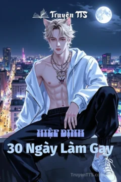Bìa truyện Hiệp Định 30 Ngày Làm Gay với hình ảnh hai chàng trai trẻ.