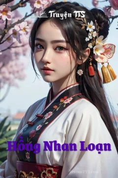Bìa truyện Hồng Nhan Loạn với hình ảnh mỹ nhân cổ đại rút quẻ Đế Vương Yến.