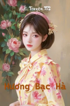 Bìa truyện Hương Bạc Hà với cặp đôi trong khung cảnh hiện đại