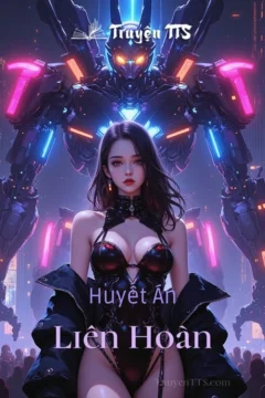 Bìa truyện Huyết Án Liên Hoàn với hình ảnh u ám, bí ẩn.