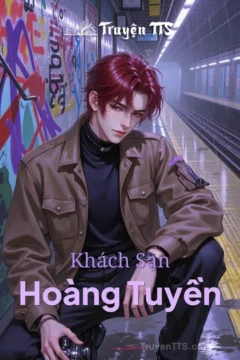 Ảnh bìa truyện Khách Sạn Hoàng Tuyền với tông màu huyền bí, gợi lên yếu tố tâm linh và trinh thám.