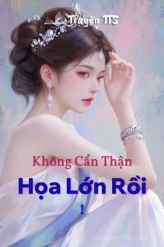 Bìa truyện Không Cẩn Thận, Họa Lớn Rồi! với hình ảnh minh họa hài hước về cô gái tiết kiệm.