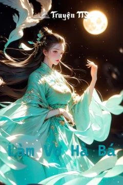 Bìa truyện Làm Vợ Hà Bá với hình ảnh Hà Bá và nữ chính