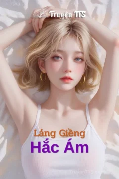 Bìa truyện Láng Giềng Hắc Ám với hình ảnh hai nhân vật chính nhìn nhau.