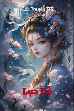 Bìa truyện Lụa Đỏ với hình ảnh đèn lồng lụa đỏ và cặp đôi trong trang phục cổ đại.