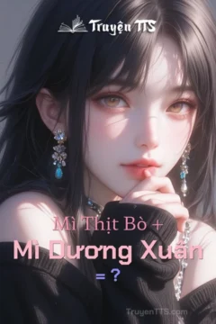 Bìa truyện "Mì Thịt Bò + Mì Dương Xuân = ?" với hình ảnh hai nhân vật chính đối lập.