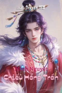 Bìa truyện Minh Nguyệt Chiếu Hồng Trần, minh họa nhân vật trong bối cảnh cổ đại đầy bi thương.