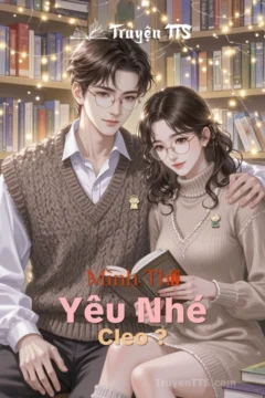 Bìa sách Mình Thử Yêu Nhé, Cleo? của Jill Mansell với hình ảnh các nhân vật chính trong mối quan hệ tình cảm phức tạp.