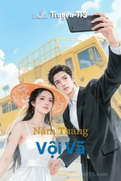 Bìa truyện Năm Tháng Vội Vã với hình ảnh hai nhân vật trẻ tuổi dưới tán cây.