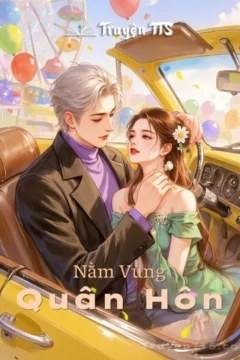 Bìa truyện Nằm Vùng Quân Hôn với hình ảnh cặp đôi chính
