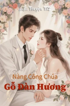 Bìa sách Nàng Công Chúa Gỗ Đàn Hương với hình ảnh nhân vật chính Amanda và Chim Ưng.