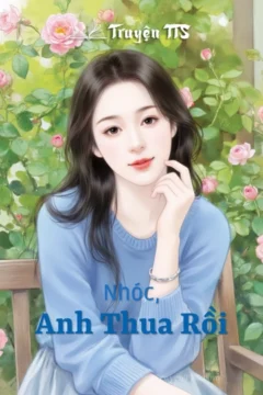 Bìa truyện Nhóc, Anh Thua Rồi với nhân vật chính thể hiện nỗi buồn trong tình yêu.