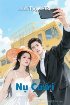 Bìa truyện Nụ Cười với hình ảnh lãng mạn, thể hiện tình yêu và nỗi buồn.