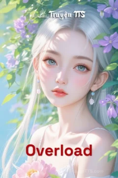 Bìa truyện Overload với hình ảnh hai nhân vật chính trong không gian tối