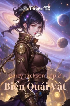 Bìa sách Percy Jackson Tập 2: Biển Quái Vật với hình ảnh Percy Jackson và các quái vật biển.