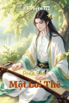Bìa truyện Phía Sau Một Lời Thề với hình ảnh cô gái và chàng hiệp sĩ.