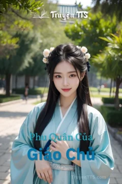 Bìa truyện Phu Quân Của Giáo Chủ với hình ảnh một nữ giáo chủ xinh đẹp và một vị tướng quân anh tuấn.