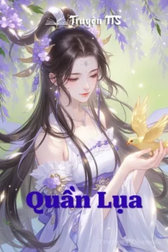 Bìa truyện Quần Lụa với hình ảnh công tử cổ đại và tiểu thư