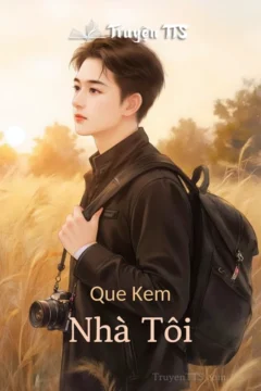 Bìa truyện Que Kem Nhà Tôi với hình ảnh cặp đôi trẻ tuổi lãng mạn