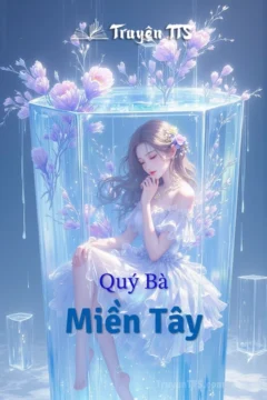 Bìa truyện Quý Bà Miền Tây với hình ảnh phong cảnh Miền Tây Hoa Kỳ.