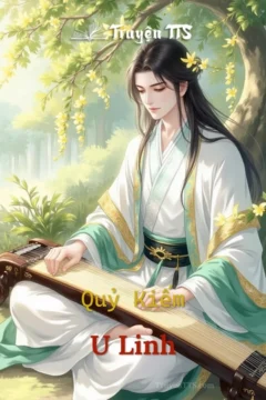 Bìa truyện Quỷ Kiếm U Linh với hình ảnh kiếm sĩ và thanh kiếm ma quái.