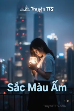 Bìa truyện Sắc Màu Ấm với hình ảnh lãng mạn của cặp đôi quân nhân