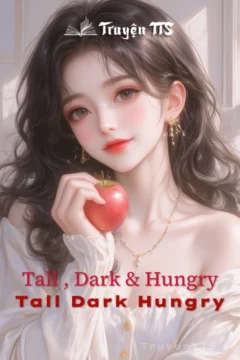 Bìa truyện Tall Dark Hungry với hình ảnh ma cà rồng và cô gái