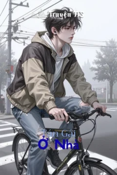 Bìa truyện "Ở Nhà" mô tả câu chuyện tình yêu hiện đại.