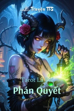 Bìa truyện Tarot Lá Bài Phán Quyết với hình ảnh bí ẩn và các lá bài tarot.