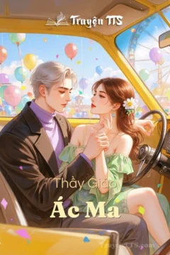 Bìa truyện Thầy Giáo Ác Ma với hình ảnh hai nhân vật chính trong bối cảnh hiện đại.