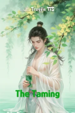 Ảnh bìa truyện The Taming: Hình ảnh Rogan và Liana trong bồn tắm, biểu tượng cho sự đối đầu và quyến rũ.